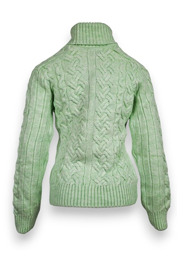 Kaşmir Yün Boğazlı Kadın Kazak - 6