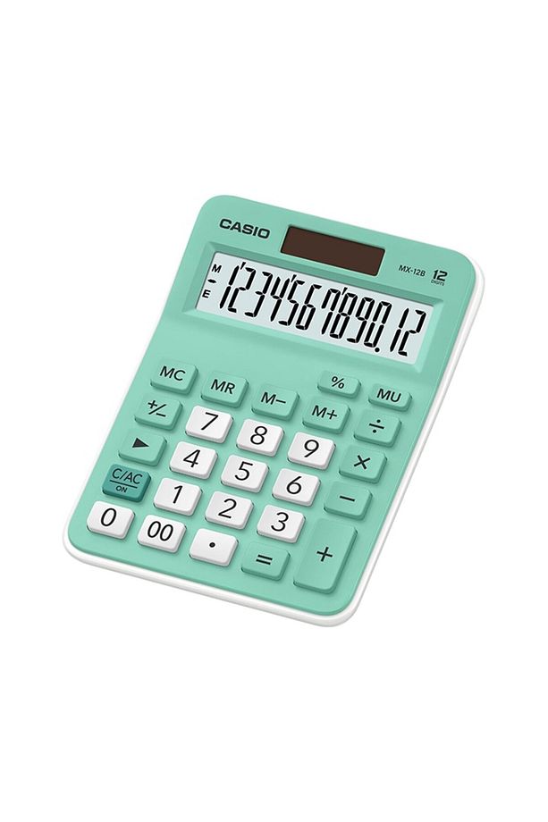 12 Haneli Hesap Makinesi Masaüstü Yeşil Mx-12b-gn - 1