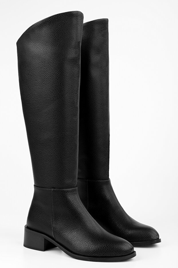 Women's Breeze Black Leather Boots