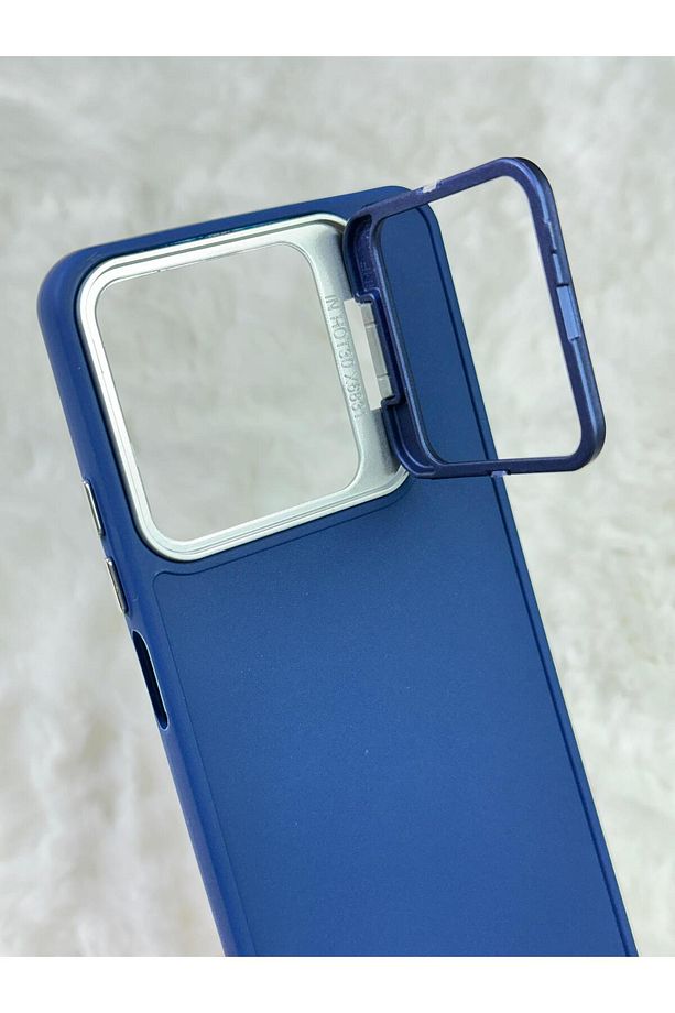 Tecno Spark 10 PRO - Stand Olabilen Tuşu Kolay Basmalı Lansman Süet Kılıf - 4