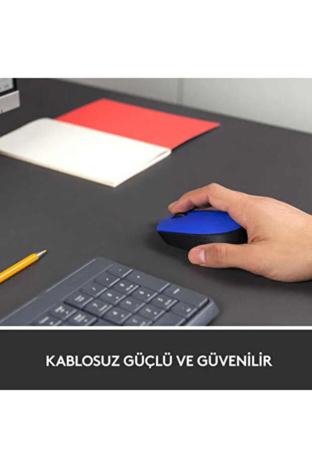 Mouse pentru computer USB compact fără fir M171 albastru 910- 004640 - 2