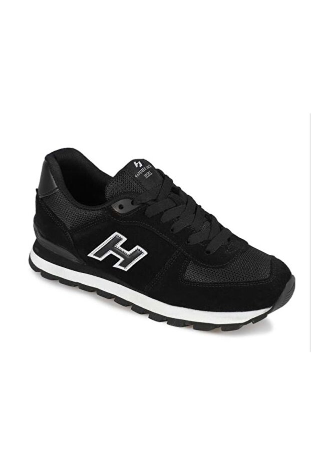 102 19250 Peru 100% Genuine Leather Unisex Sports Shoes BLACK-WHITE