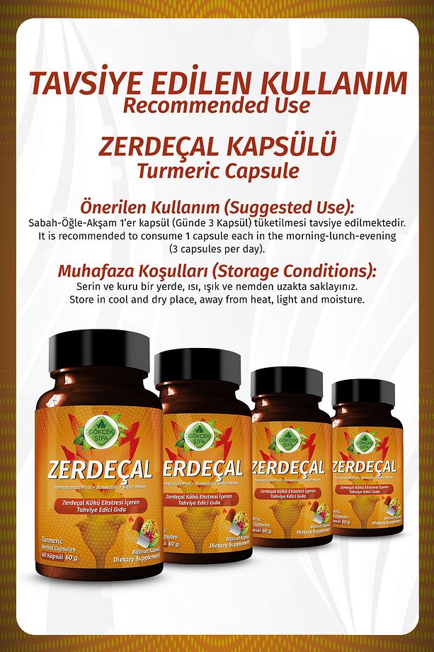 Zerdeçal Kapsül (TURMERİC CAPSULE) - 5