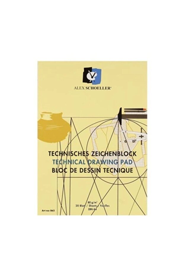 A4 Technical Notepad 80 Gr 20 Sheets Dik Alx-062 -002.96
