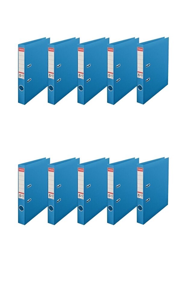 Folder îngust din plastic (9945) Albastru Pachet 10 - 1