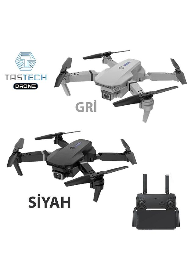 Çift Kameralı Drone Led Işıklı Wifi App Ve Uzaktan Kumanda Kontrollü Quadcopter Katlanabilir Şarjlı - 2