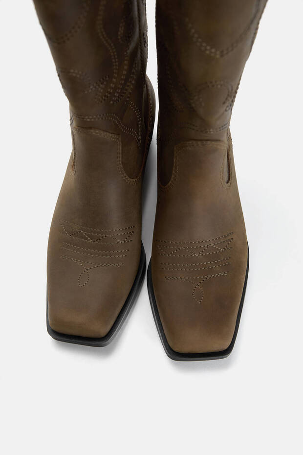 Kovboy deri çizme - 4