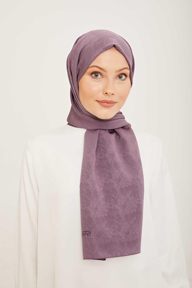 Trend J.Capri Soft Purple Solid Color Shawl 8-416