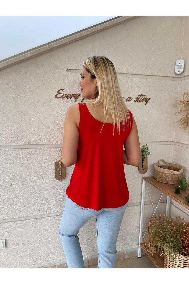 Kalın Askılı Tshirt - 4
