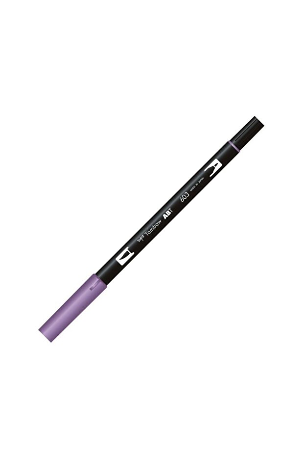 قلم رسم ثنائي الفرشاة من Ab-t Kalemi Periwinkle 603