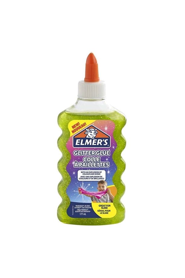 Simli Slime Yapıştırıcı Yeşil 177 ml - 1