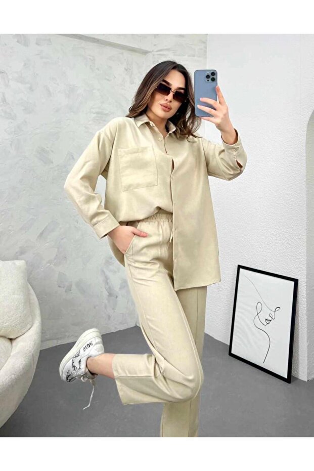 Sofya krem kadın takım - 1