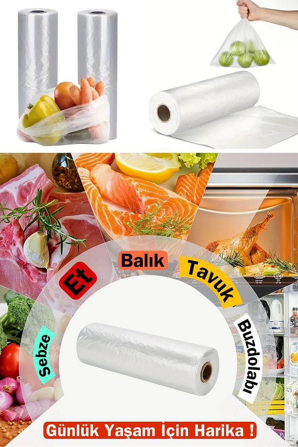 Rulo Market Poşeti Küçük Boy 1 Rulo 200 Adet - 3