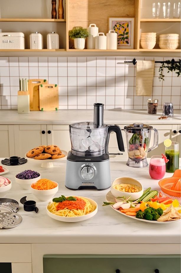 Mastermaid Power Max 11 in 1 Mutfak Robotu Cool Gray 2500W 1000 ml - 3