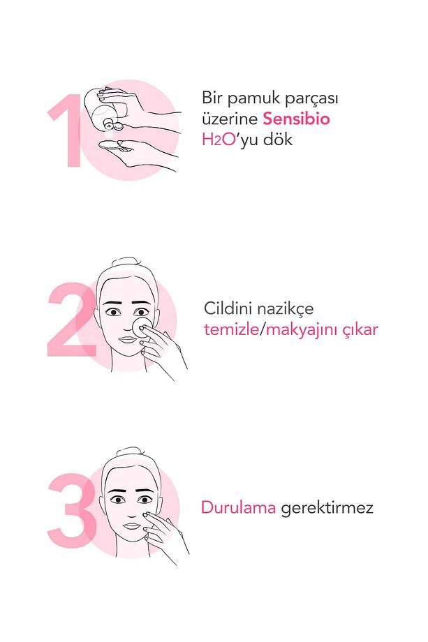 Sensibio H2O Micellar Makyaj Temizleme Suyu 2'li Set Hassas ve Tüm Ciltler Yüz ve Göz Çevresi 500 ml - 9