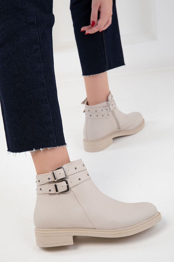 Bej Kadın Bot & Bootie 20188 - 2