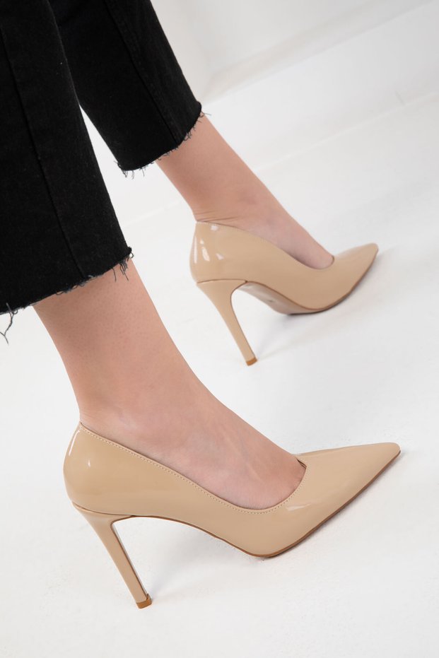 Ten Patent Leather Genuine Leather Women's Classic Heeled Shoes 20176