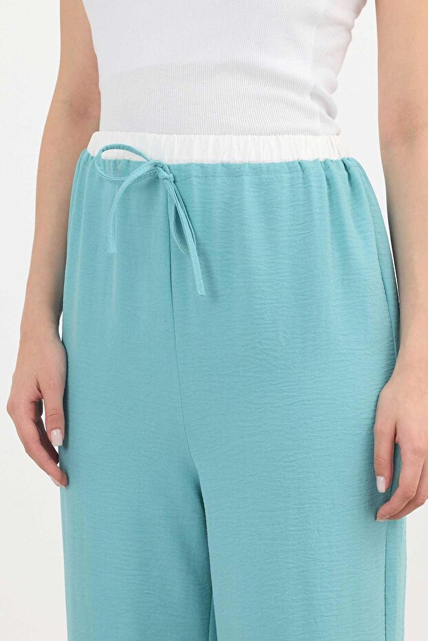Pantaloni largi model turcoaz 4327A - 7