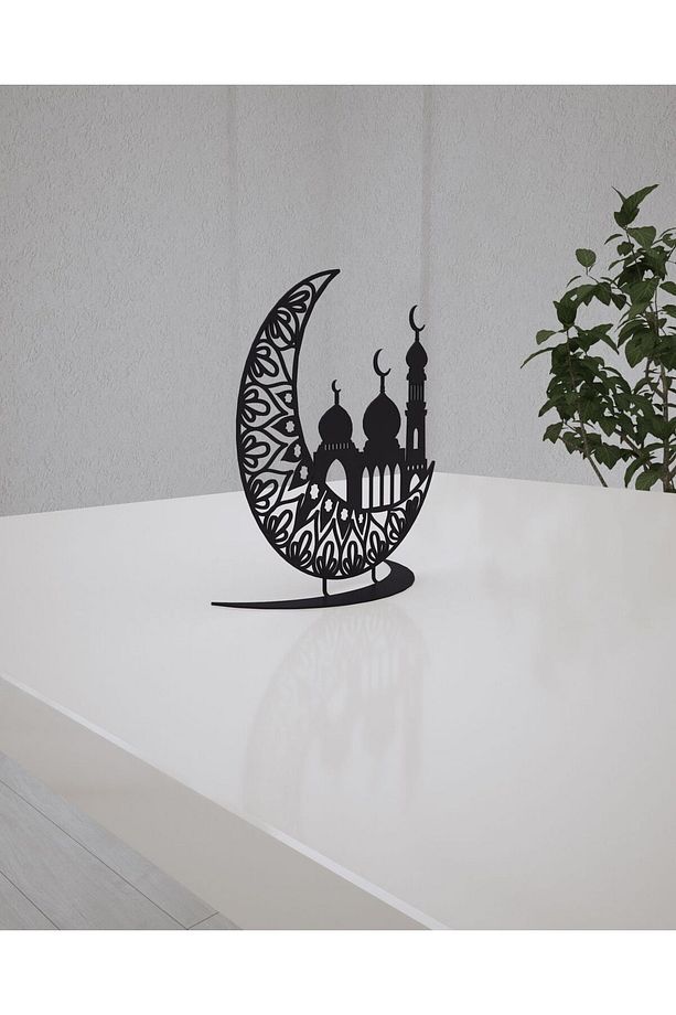 Hilal içinde Camii Temalı Dekoratif Biblo - 5