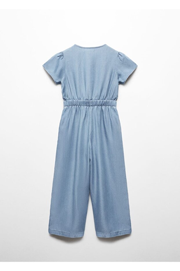 Uzun Denim Tulum - 4