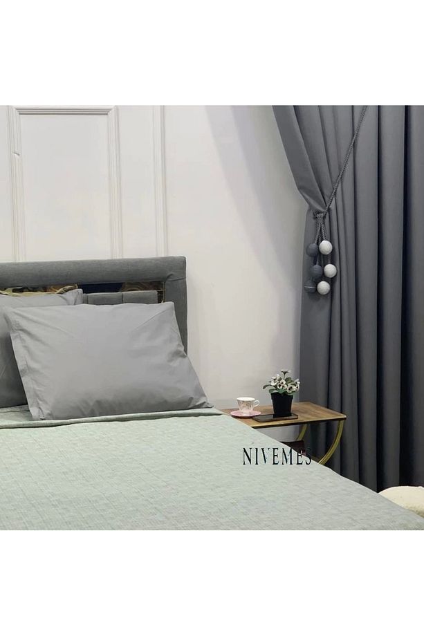 Nivemeshome Yeşil 160x230 Tek Pike Örtüsü Tek Kişilik - 6
