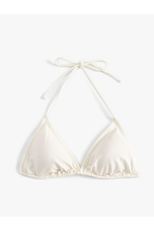 İpli Üçgen Bikini Üstü - 1