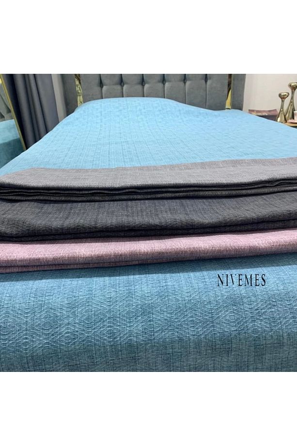 Nivemeshome Turkuaz 160x230 Tek Pike Örtüsü Tek Kişilik - 5