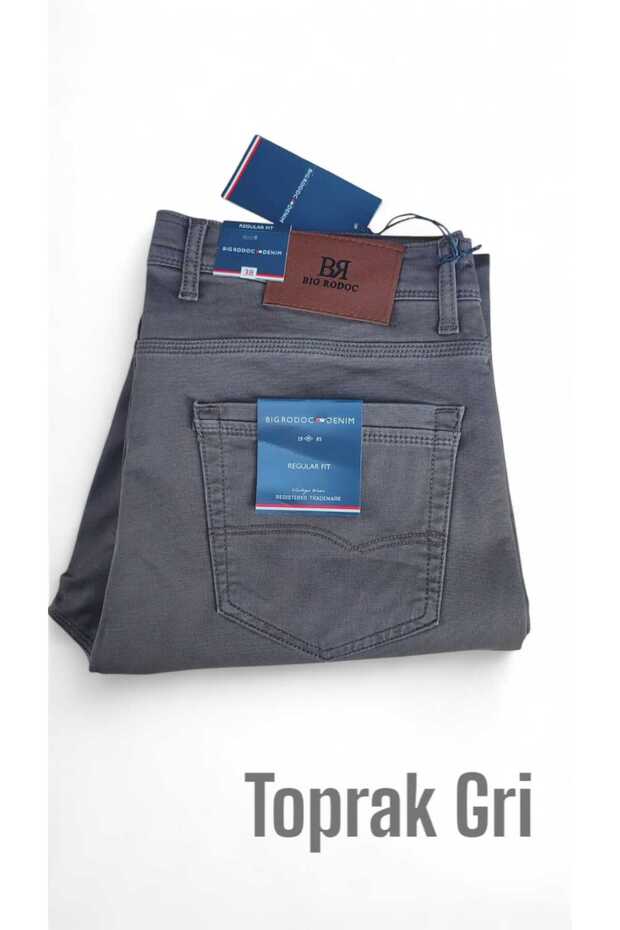 (Bigrodoc) Regular Fit Large Size Lycra Thick Cotton Men's Jeans (Top Quality Product)