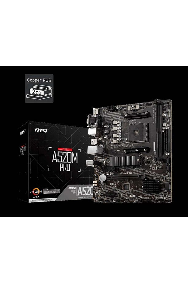 A520m Pro Ddr4 4600/1866mhz M.2 Matx Am4 - 1