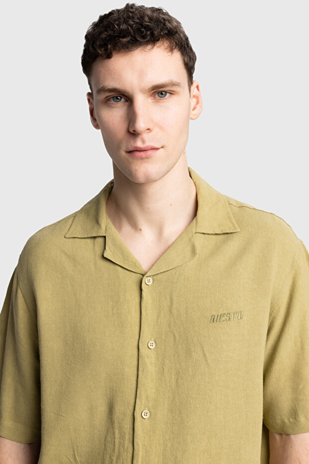 قميص كتان مطرز