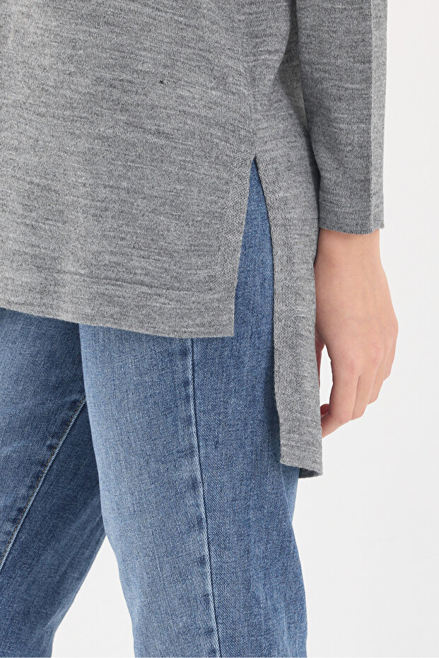 TRİKO ÖN ARKA DETAY TUNİK - 6