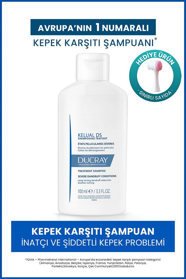 Kelual Ds İnatçı Kepeğe Karşı Şampuan 100 ml X Yüz Temizleme Fırçası - 1