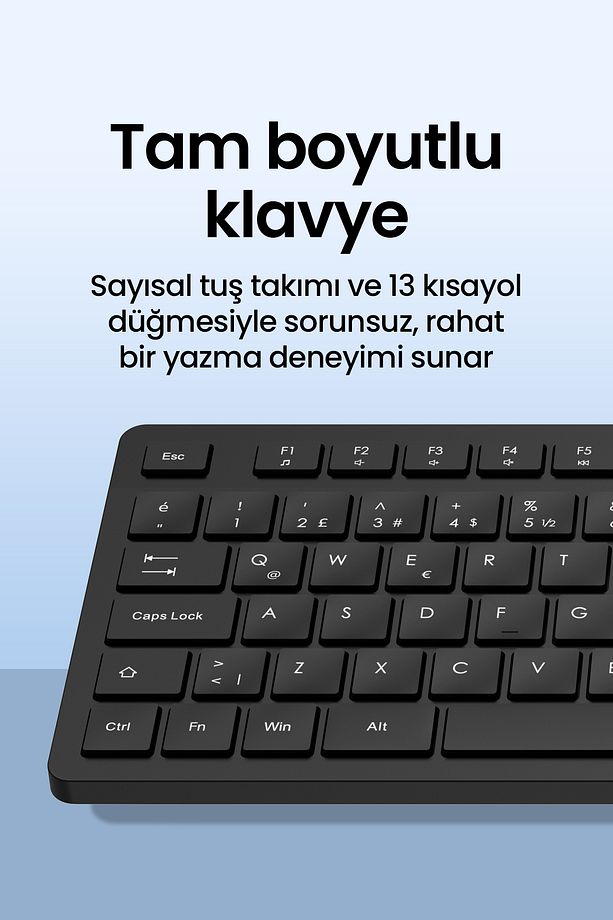 MK150 Wireless Combo Sessiz 2.4GHz Kablosuz Türkçe Q Klavye Mouse Seti - 5