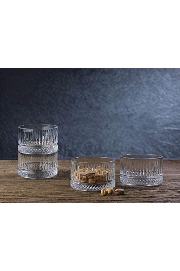 NudeGlass Square Karaf ve Paşabahçe Elysia Viski Seti - 9 Parça - 4