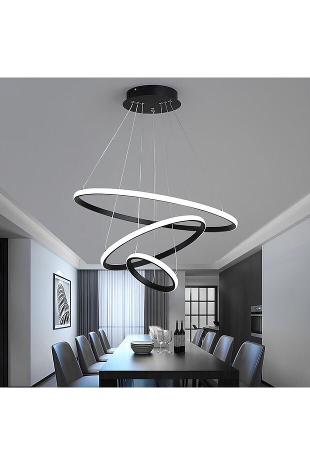 modern 3 lü led avize aydınlatma - 2