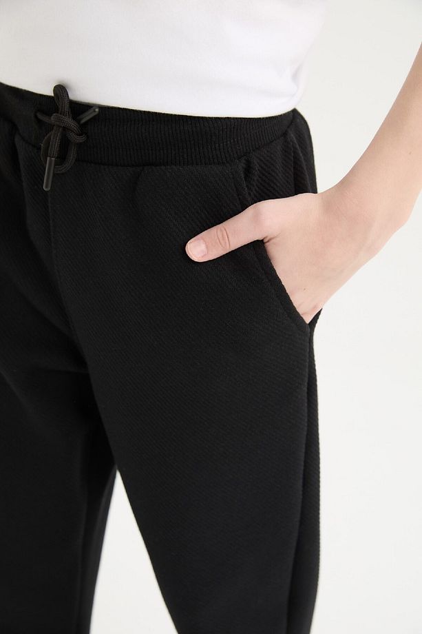 Erkek Çocuk Beli Paçası Lastikli Basic Düz Eşofman Altı D8530A825SP - 5