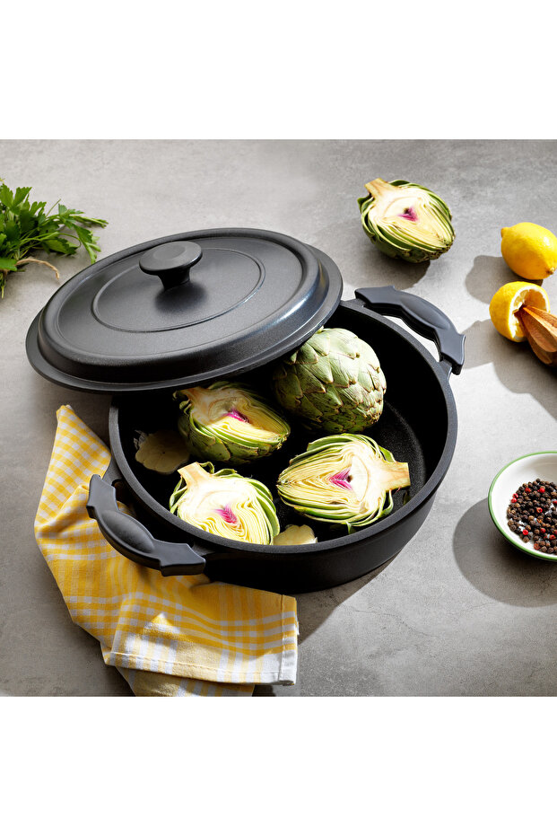 Black Master Basık Tencere-28 Cm - 1