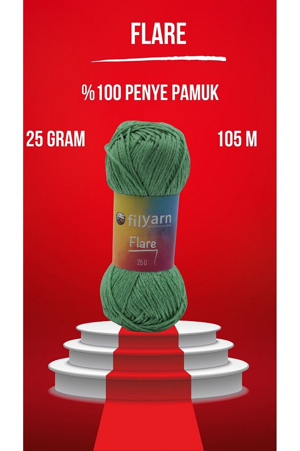 Flare Örgü Ipi Seti, Bebek Ipi, Amigurumi Ipi, Yazlık Ip, Oyuncak Ipi, Hırka Ipi, Sonbahar Ip - 3