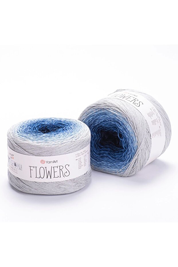 Flowers - Ebruli El Örgü Ipi Ebruli-271 - 1