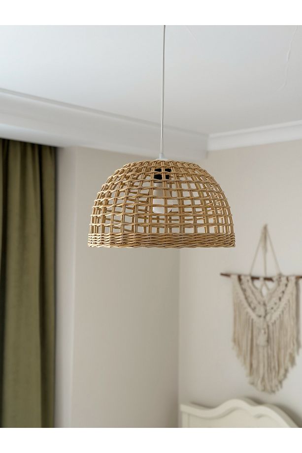 Rattan Avize Bambu Hasır Avize Özel Üretim El Yapımı Avize(duy Dahil) - 3