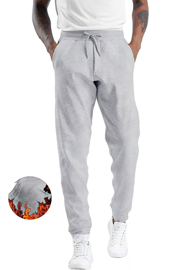 Ghassy Co. Men's Casual Comfortable Raised Three Thread Jogger Sweatpants