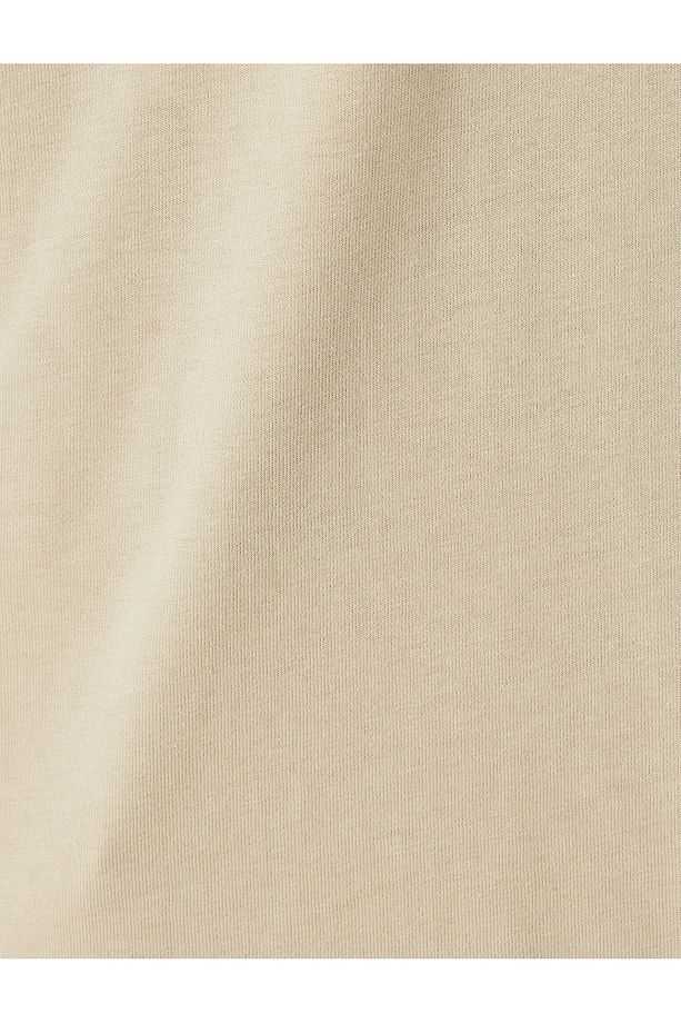 Kısa Kollu Regular Fit Bisiklet Yaka Pamuklu Slogan Baskılı Tişört - 6