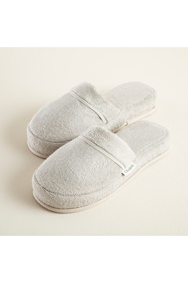 Solid Unisex Terlik Açık Gri - 2