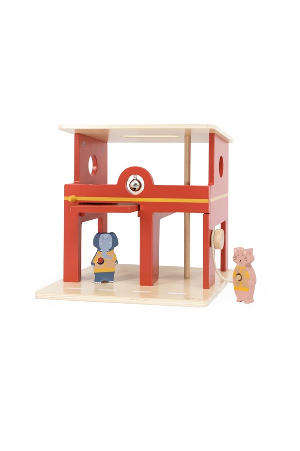 Wooden Fire Station Toy