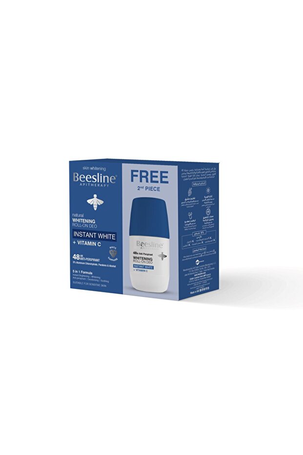 Beesline Roll-On 50ml Instant Lightening - With Vitamin C 1 Get 1 Free
