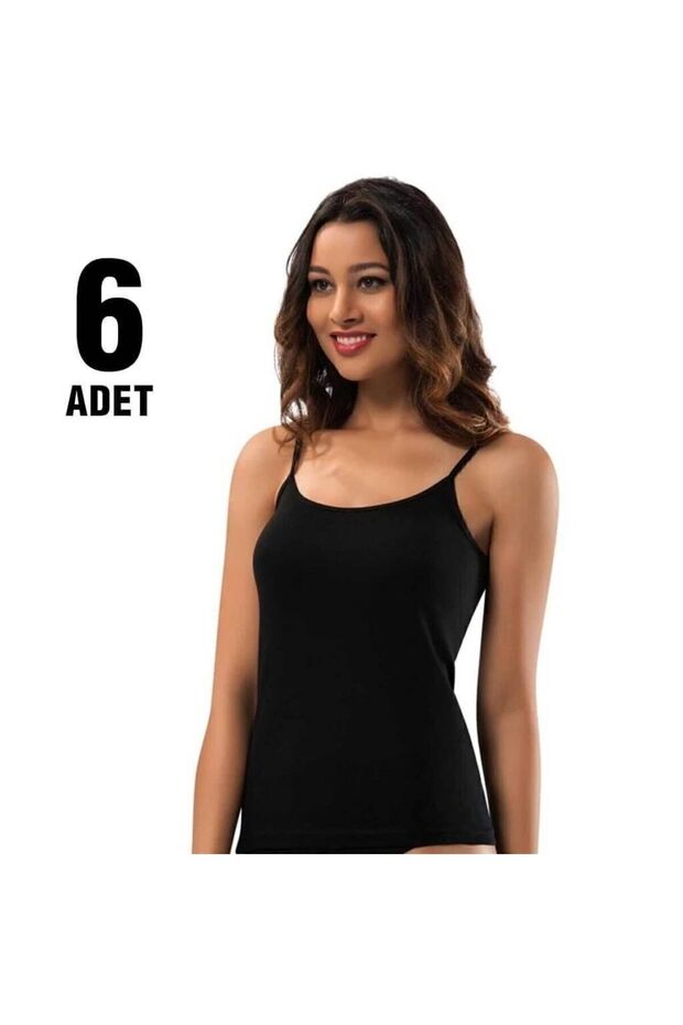 Bayan Ip Askılı Atlet 6lı - 1