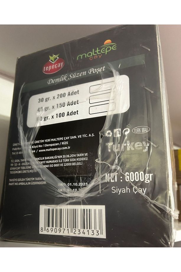 Tepeçay Altın Demlik Poşet Çay 30x200 6000gr. - 3