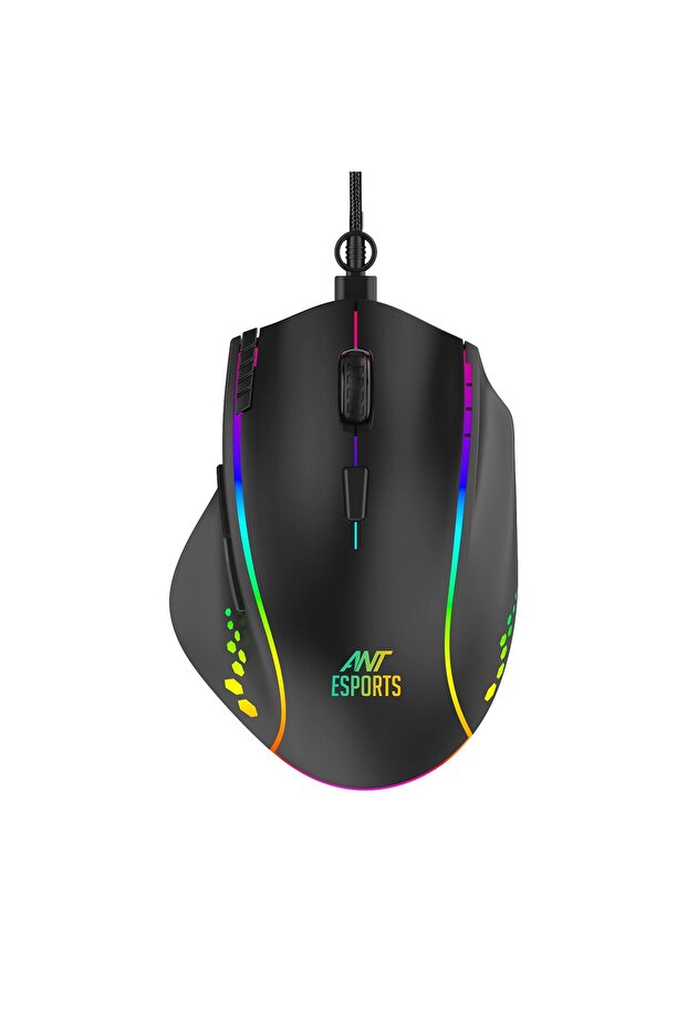 Gm600 Rgb Wired Gaming Mouse | 7200 Dpi, 7 Buttons, Programmable, Rgb Lights