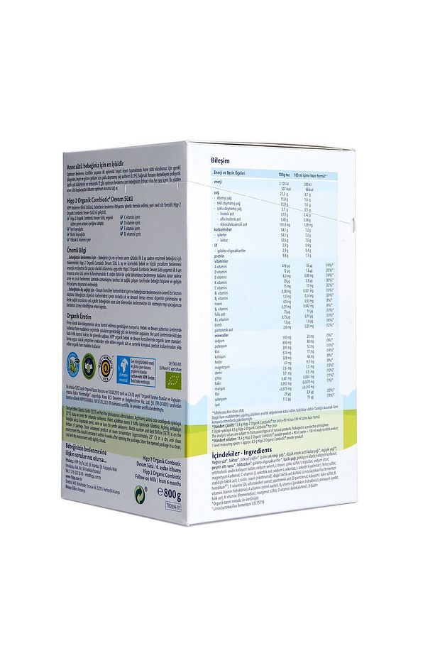 2 Organik Combiotic Devam Sütü 800 gr 6-12 Ay NO COLOR 2 - 4