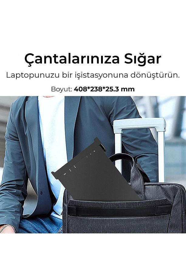Npm3 15.4" 1080p Fhd Ips Type-c Taşınabilir Dizüstü Tek Monitör Çoklayıcı Notebook Monitör - 8